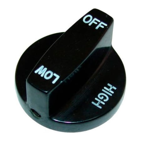 Allpoints 22-1258 2" Broiler Burner Valve Knob (Off, Low, High) 221258